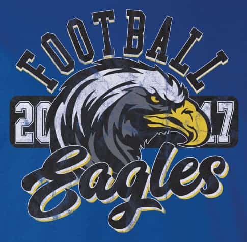school eagles football spirit gear 2017 design idea sg1703 detail image